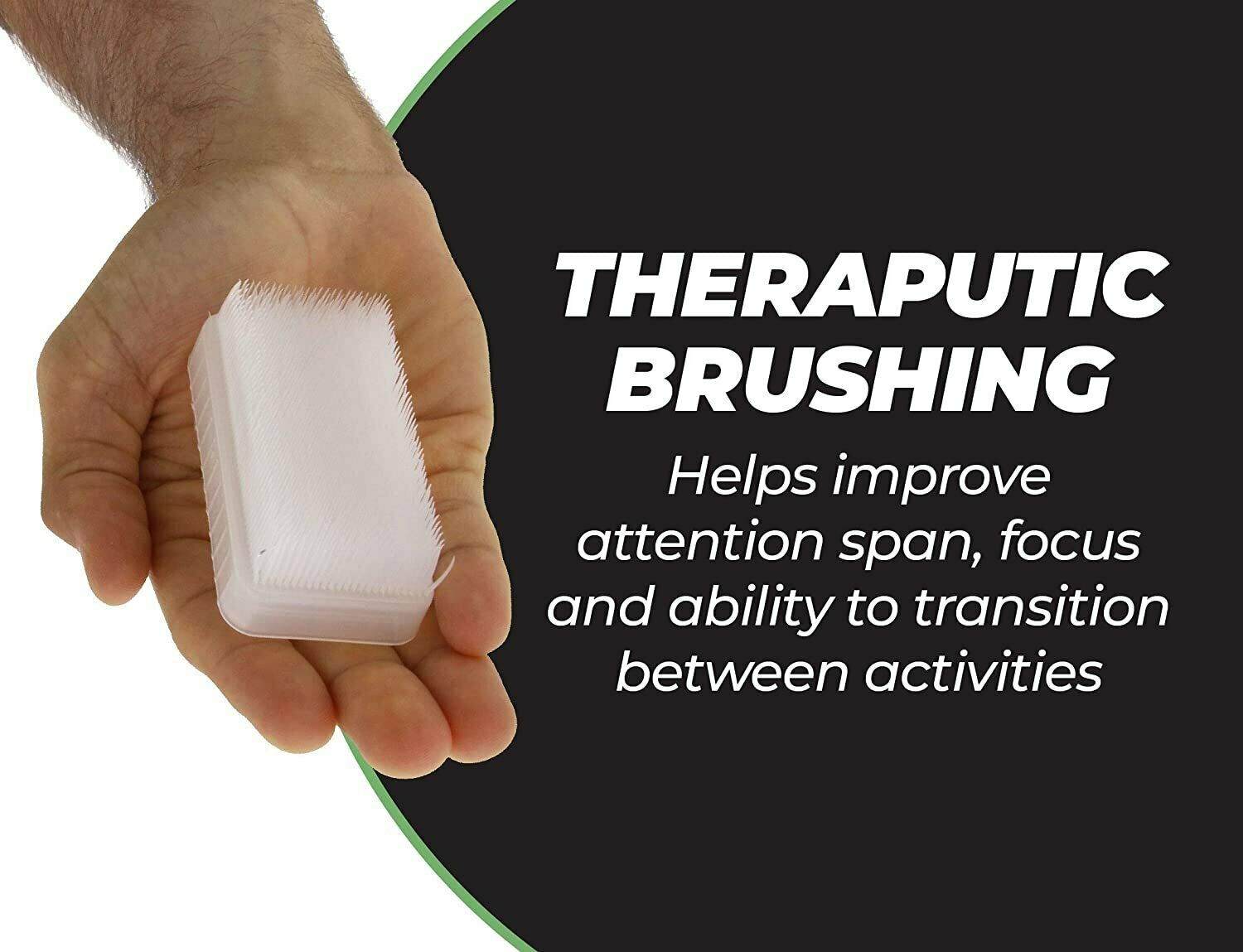 Wilbarger Therapy Brush, 3 Pack - Therapressure Brush for Occupational Therapy for Sensory Brushing - Designed by Patricia Wilbarger - Use as Part of the Wilbarger Brushing Protocol