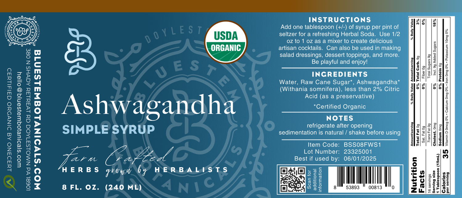 Simple Syrup, Ashwagandha, ORG