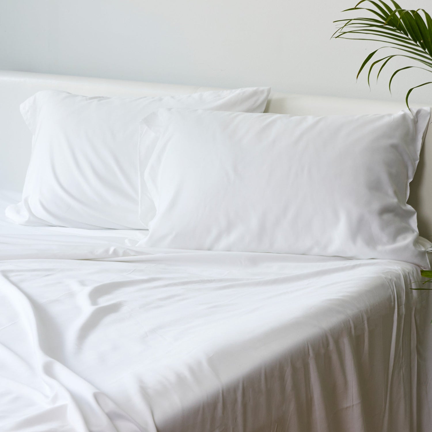 Bamboo Pillowcase Set – White