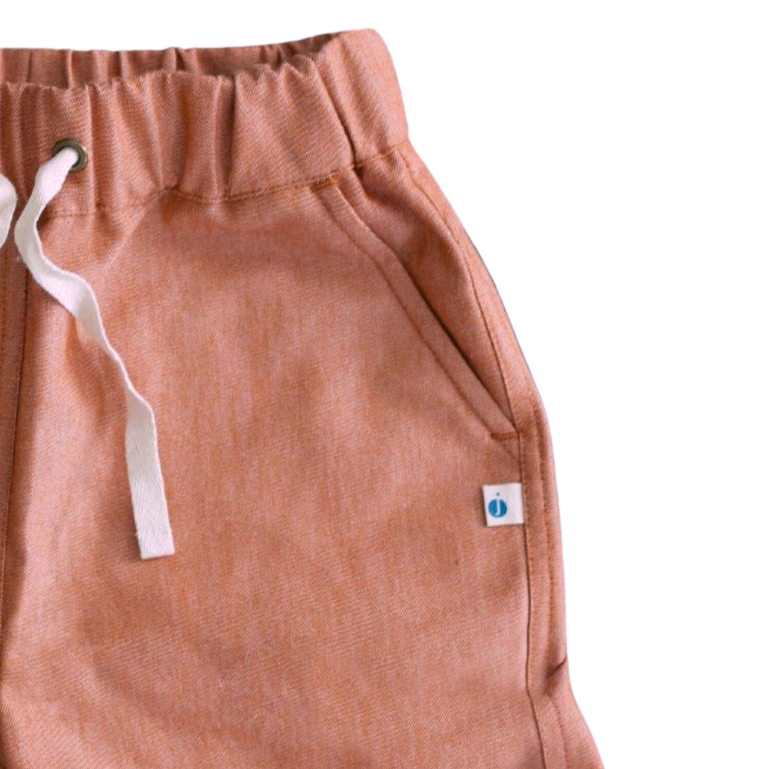 Jules Shorts - Orange Chambray