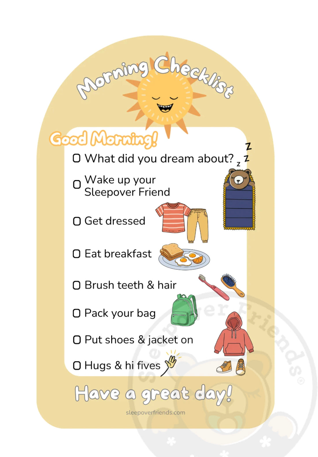 Morning CHECKLISTS