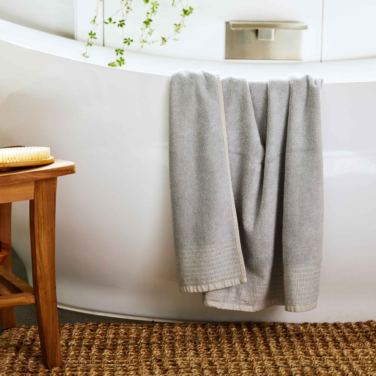 Bamboo Spa Bath Towel – Stone