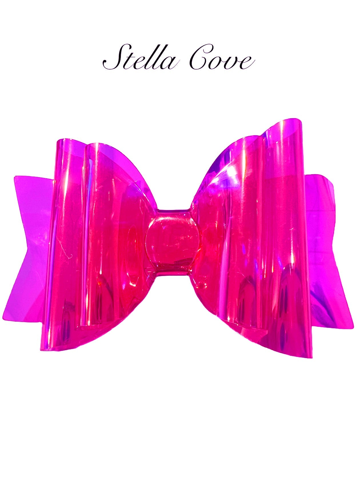 Summer Princess Pink Jelly Hair Bow