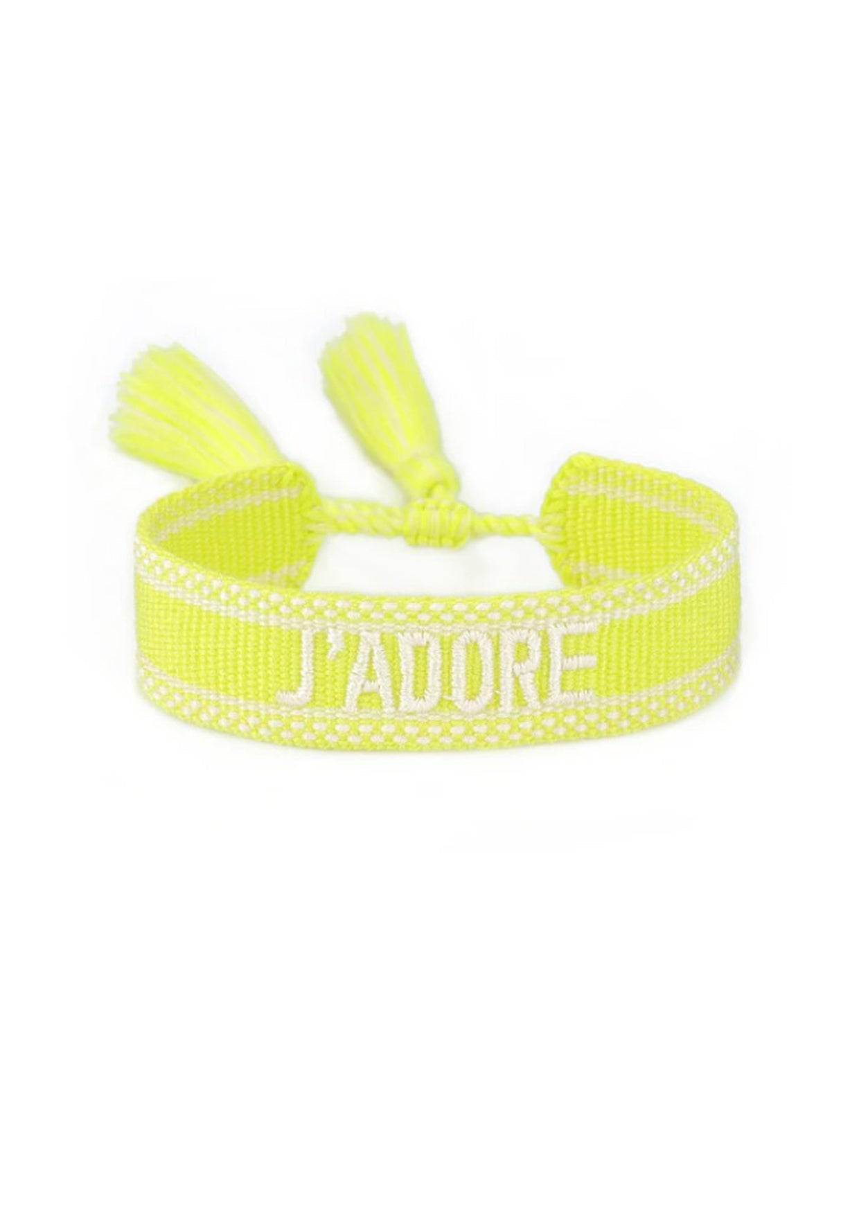 Beach Bracelets for Girls in Neon Yellow