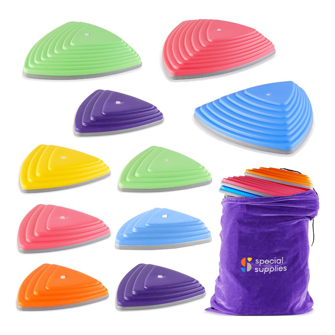 Stepping Stones (Primary Colors): 10 Piece Set