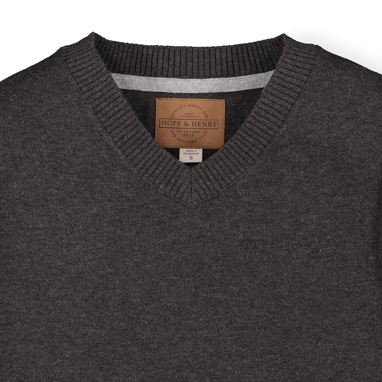 Fine Gauge V-Neck Sweater with Elbow Patches