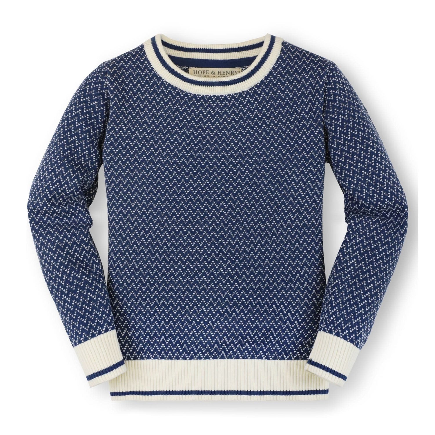 Crew Neck Pullover Organic Sweater - Baby