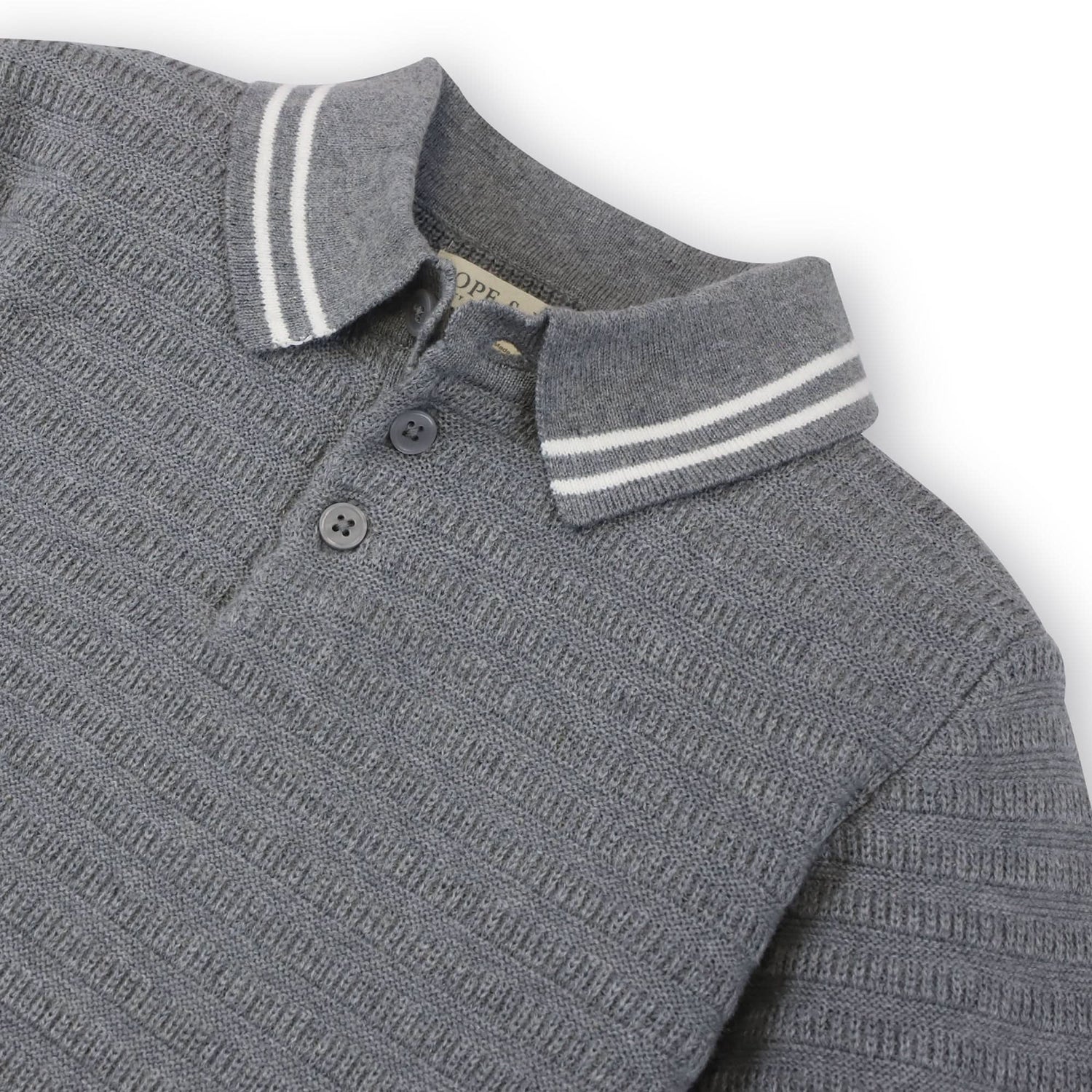 Short Sleeve Organic Sweater Polo - Baby