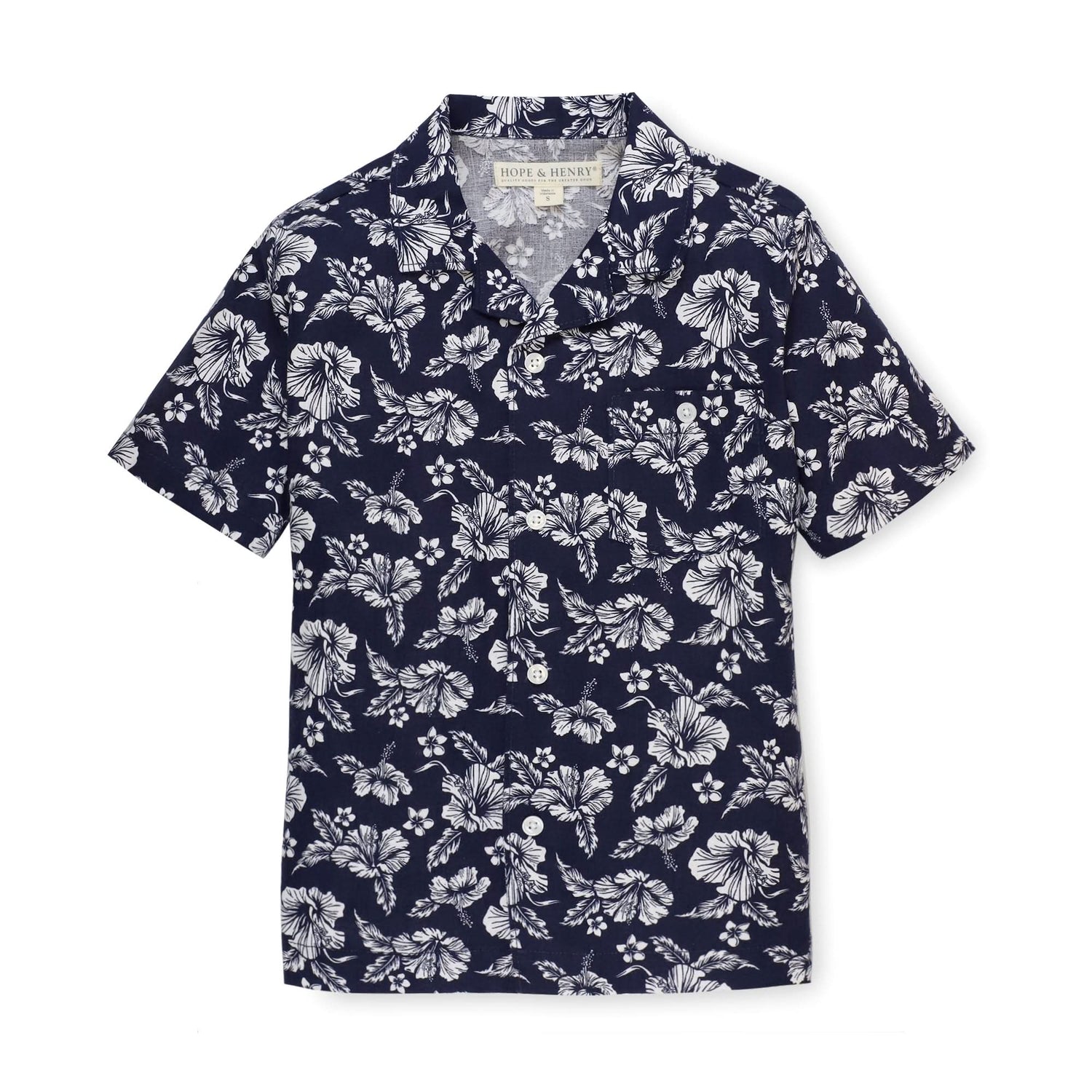 Linen Short Sleeve Camp Shirt