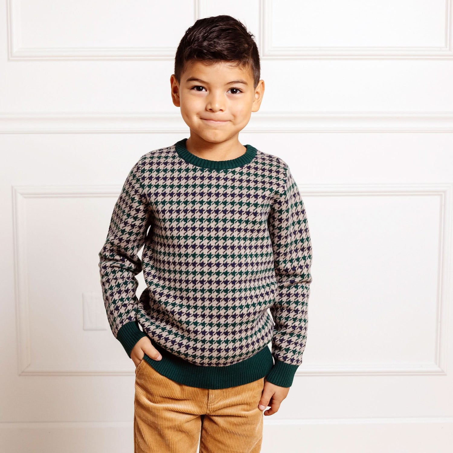 Crew Neck Pullover Organic Sweater - Baby