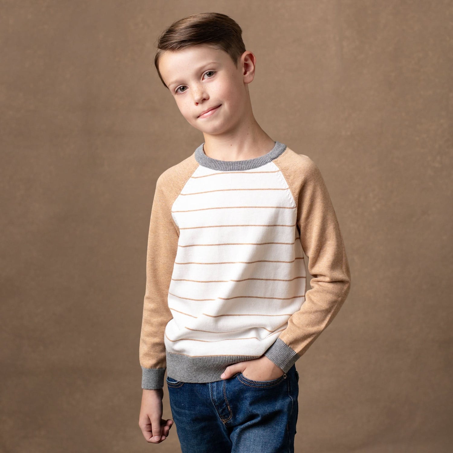 Organic Raglan Sweater - Baby