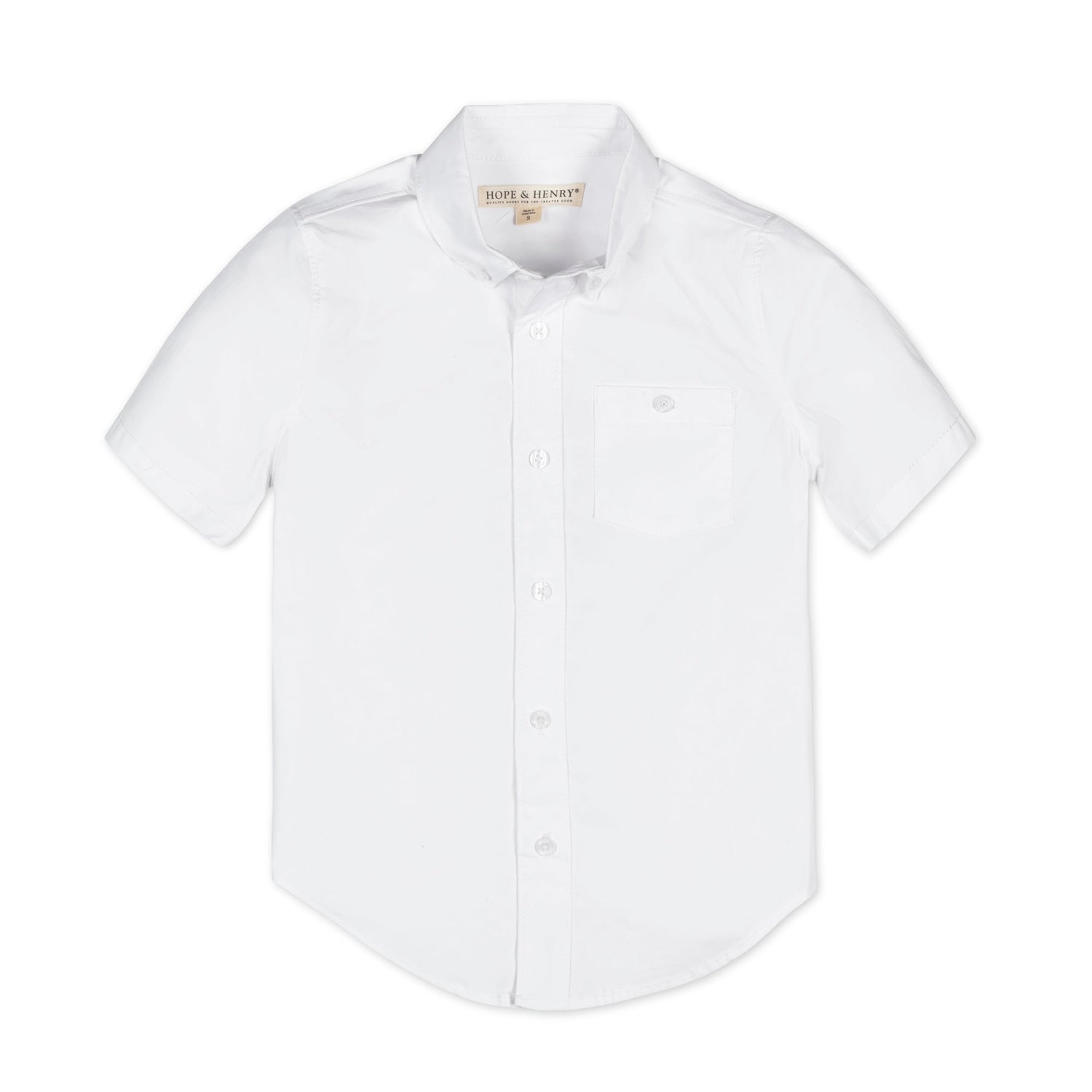 Organic Stretch Poplin Short Sleeve Shirt