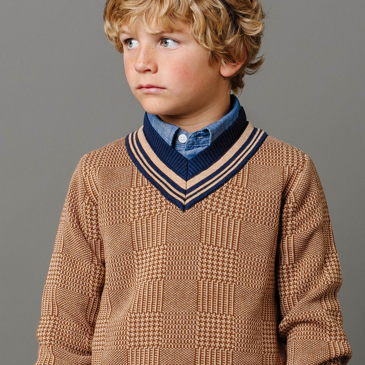 Organic Intarsia Cricket Sweater - Baby