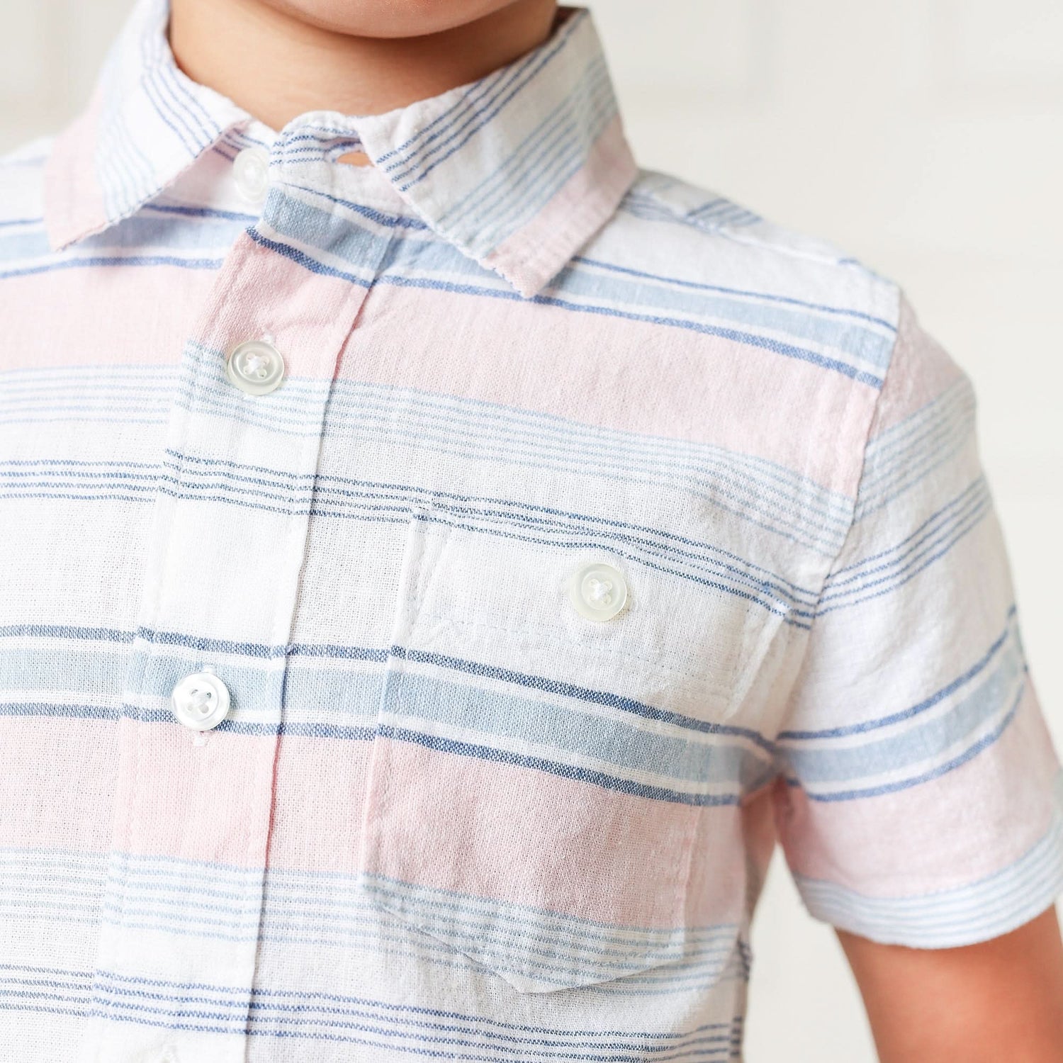 Linen Short Sleeve Button Down Shirt