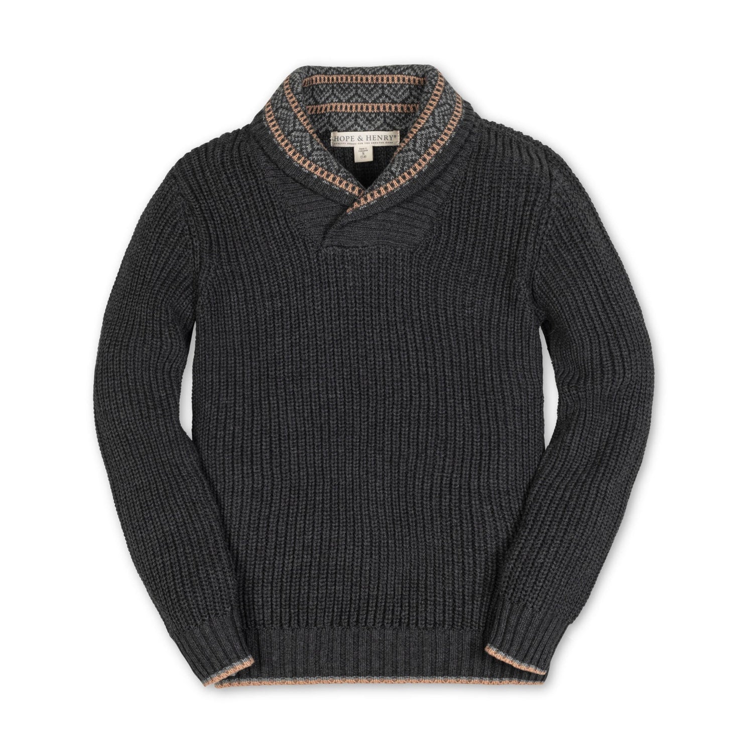 Organic Shawl Collar Sweater