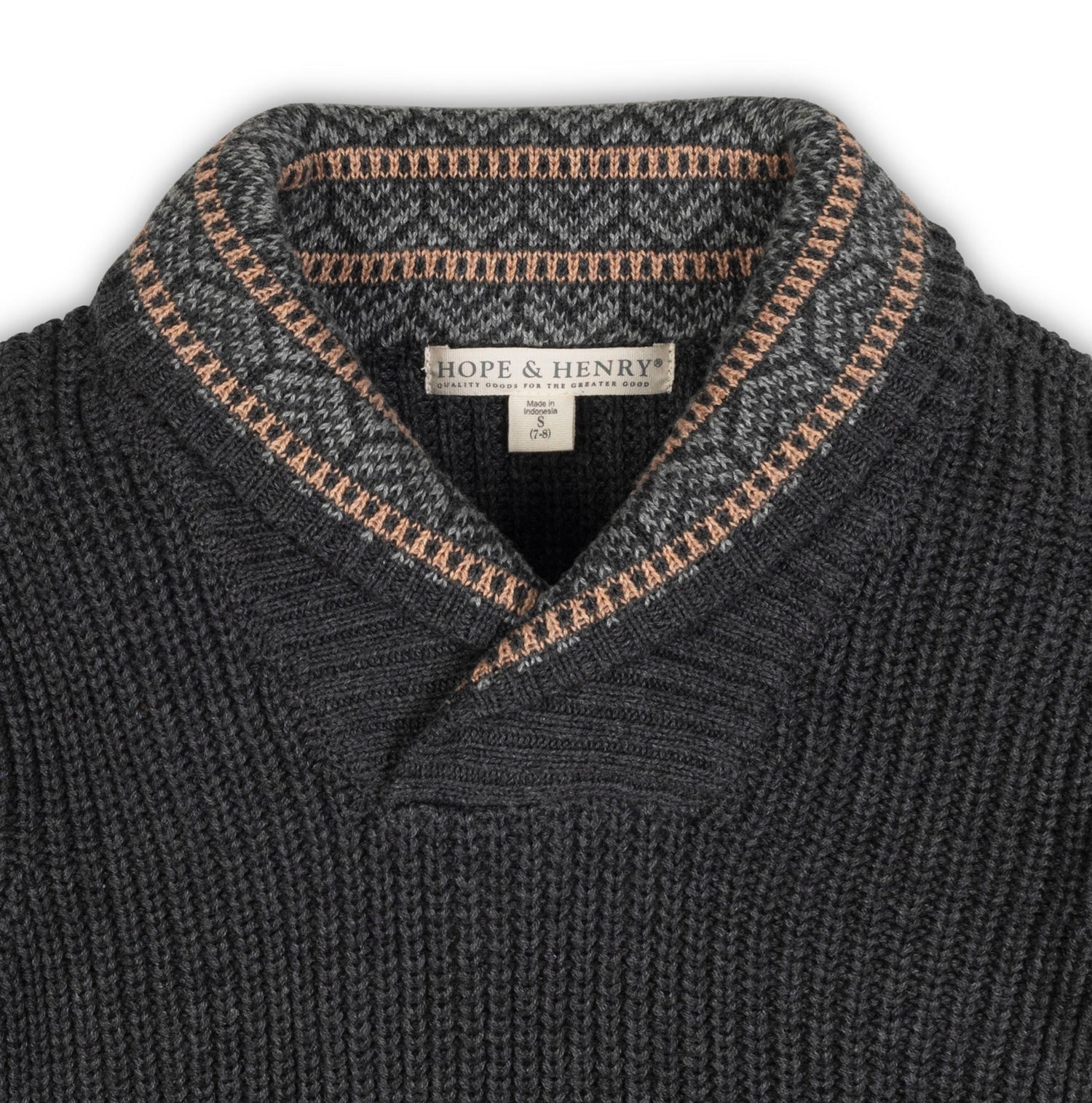 Organic Shawl Collar Sweater