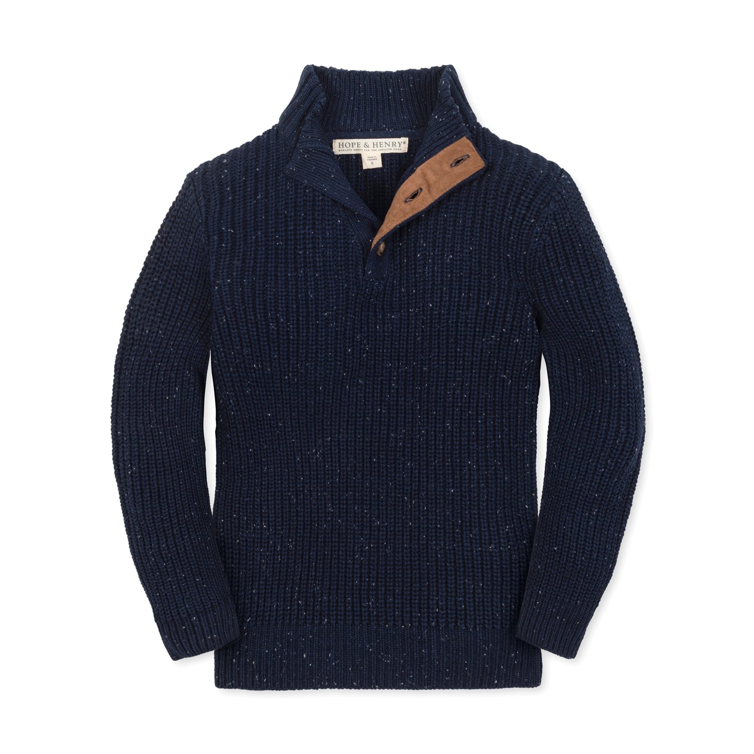 Organic Mock Neck Sweater