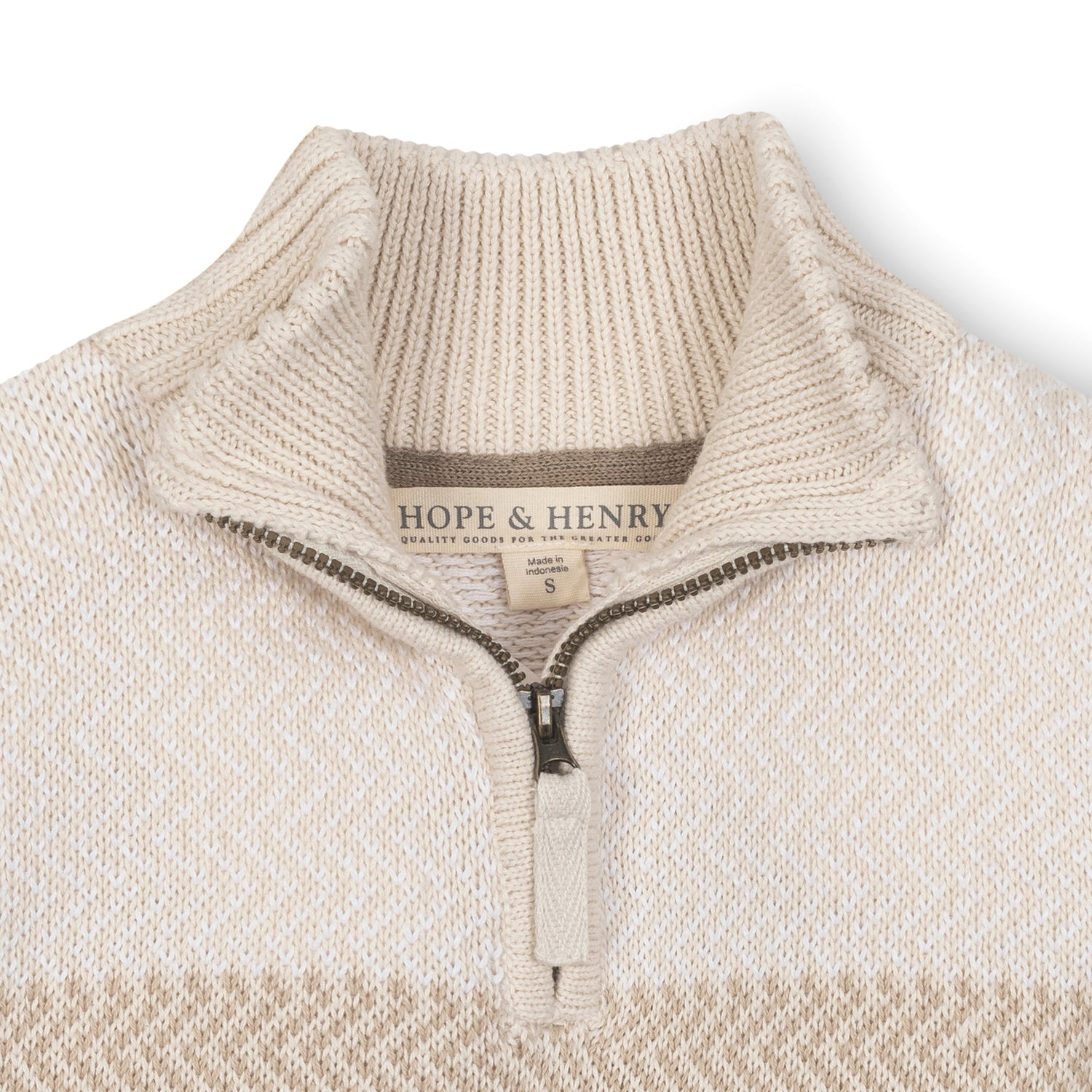 Organic Half Zip Sweater