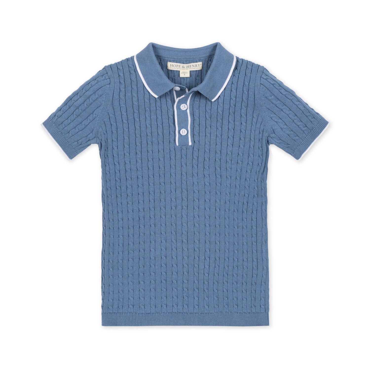 Organic Short Sleeve Sweater Polo