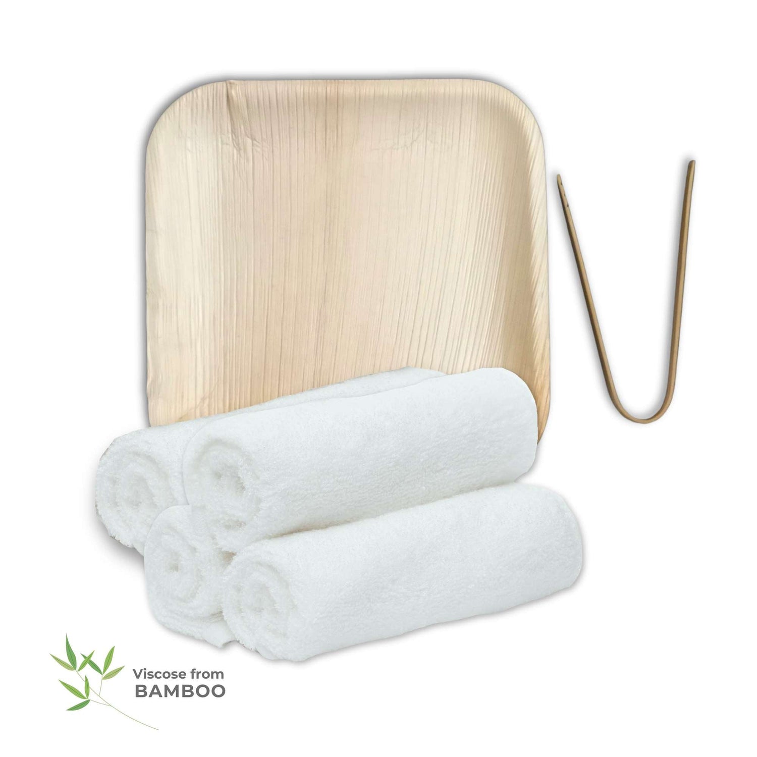 Bamboo Refresh Facial and Fingertip 4pc Towel Set