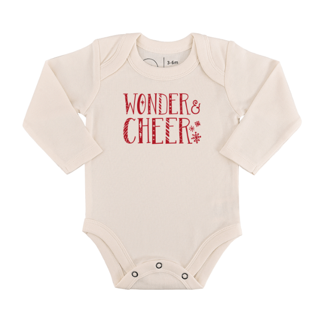 long sleeve graphic bodysuit | wonder and cheer
