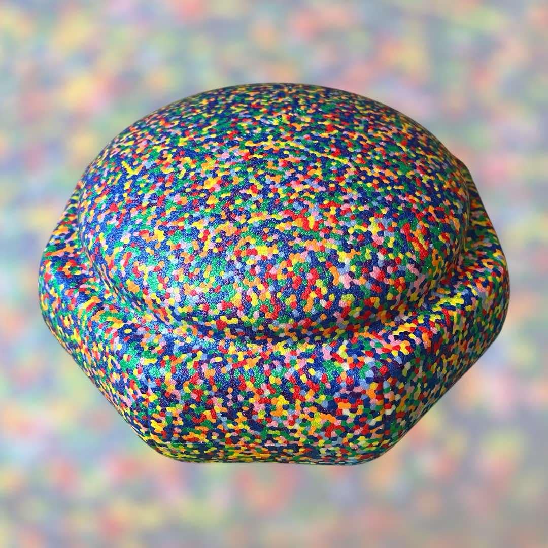 Rainbow Confetti Stepping Stone (Single Piece)