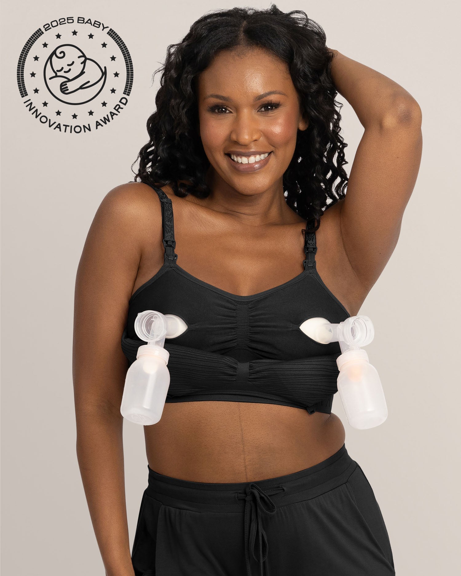 Sublime® Hands-Free Pumping & Nursing Bra | Black