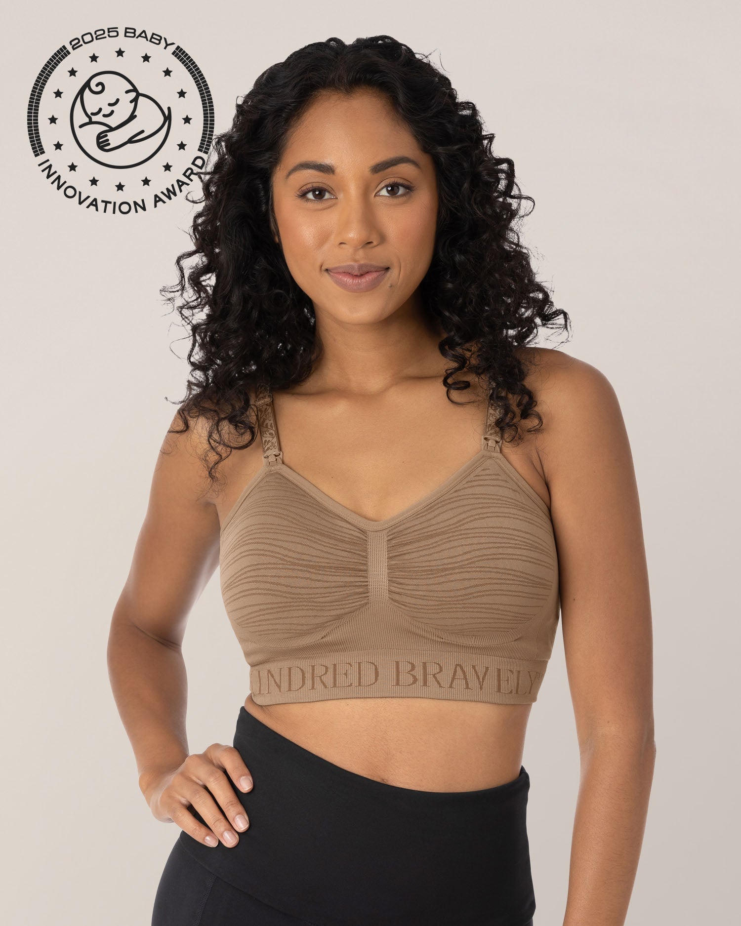 Sublime® Hands-Free Pumping & Nursing Bra | Latte