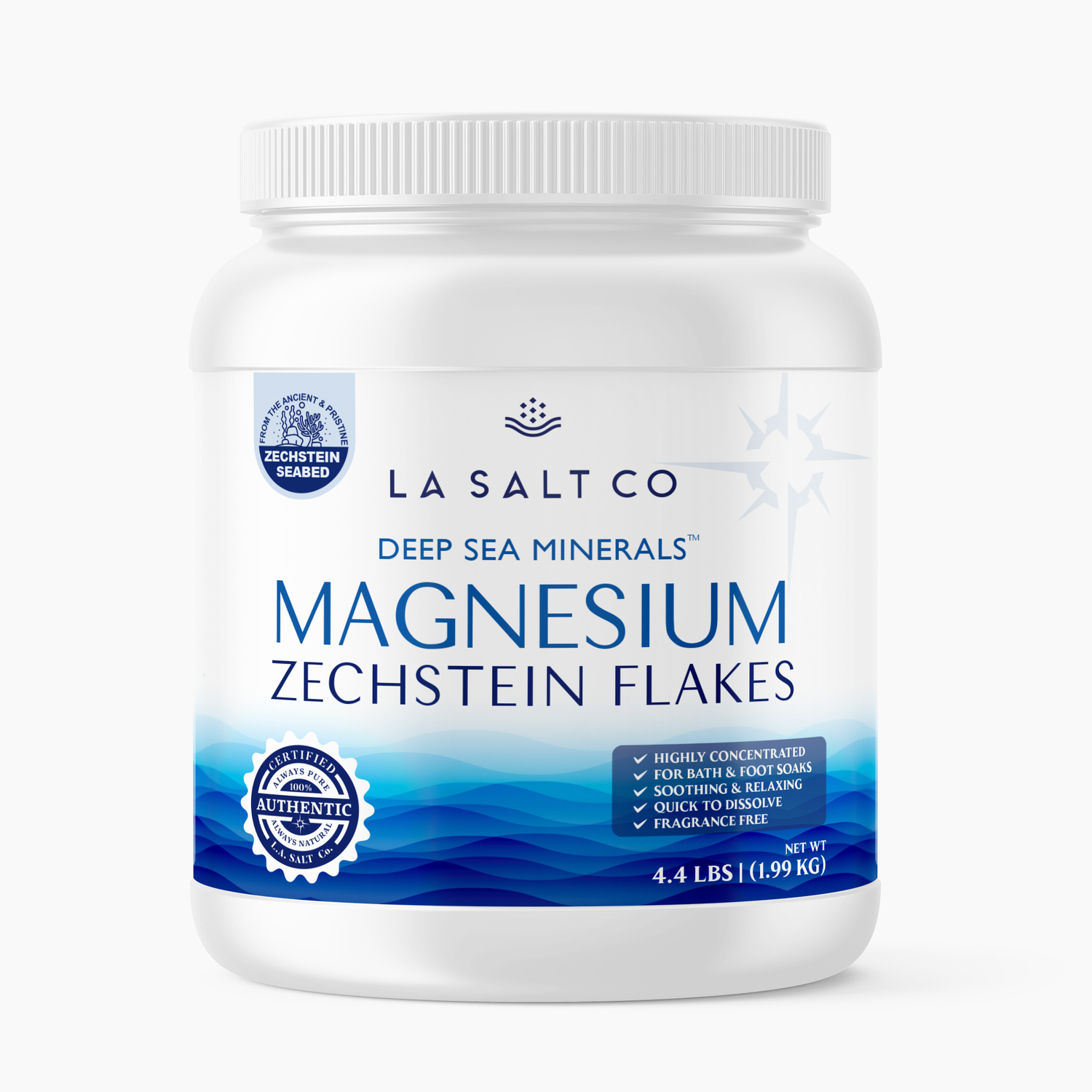 Deep Sea Minerals® Magnesium Flakes Jar (4.4 lb)