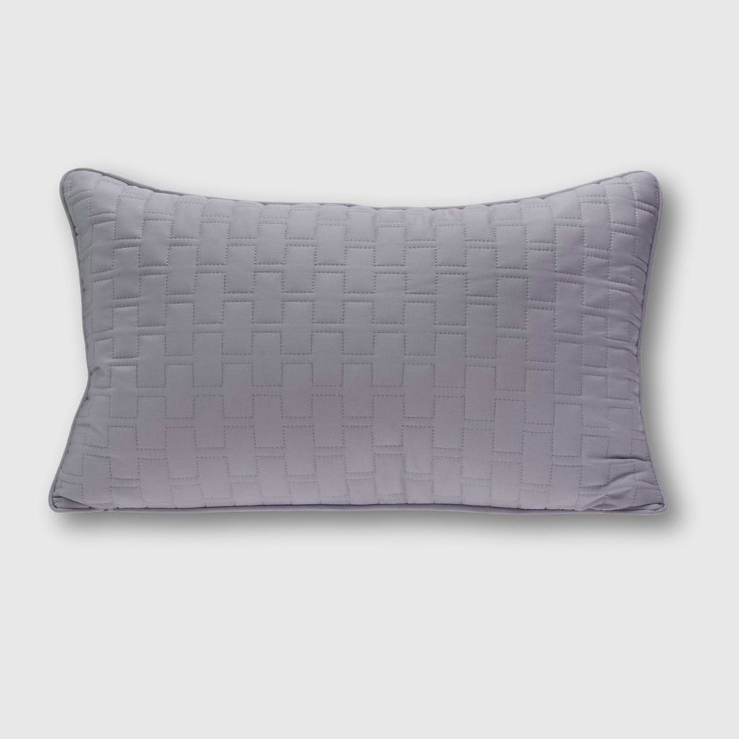 Bamboo Quilted Decorative Pillow - Platinum