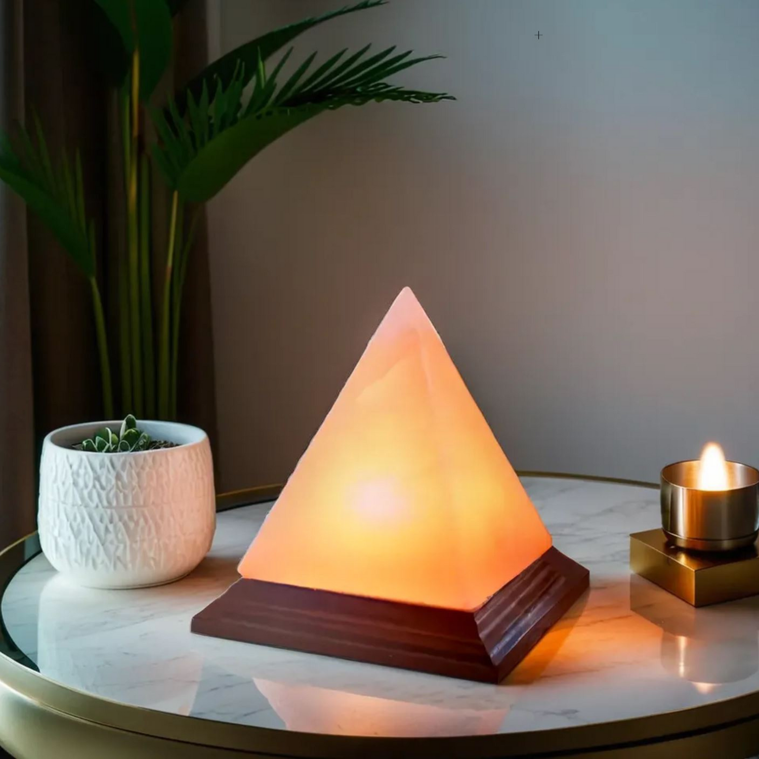 Pyramid Himalayan Pink Salt Lamp