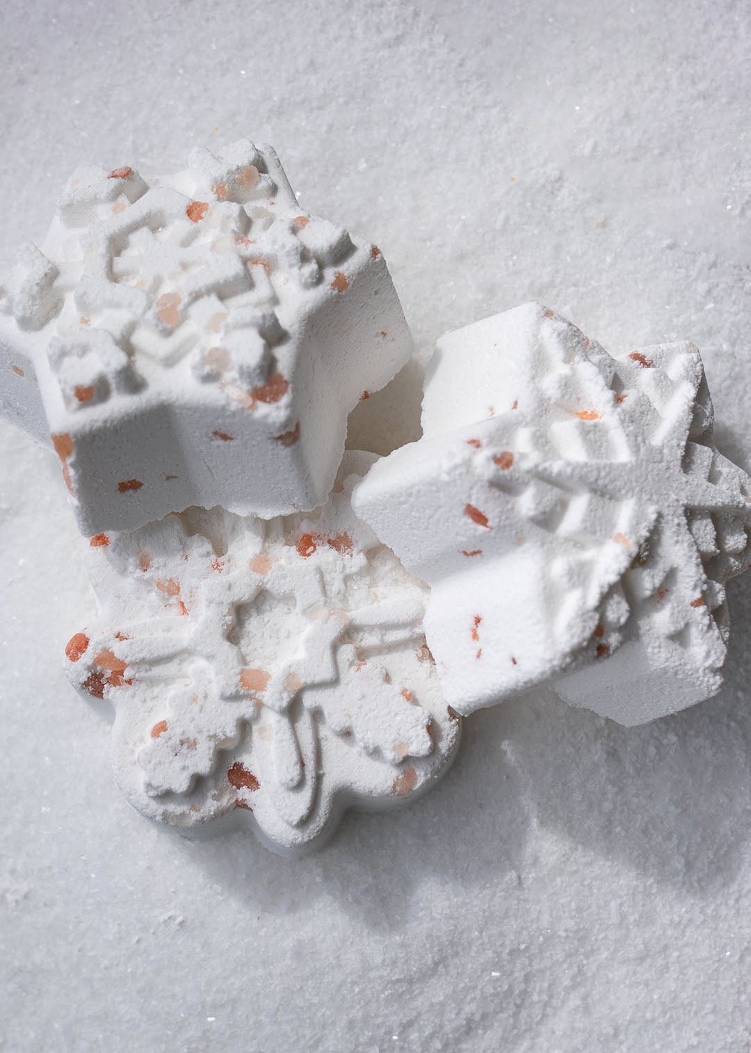 Winter Forest Snowflake Crystal Bath Bomb