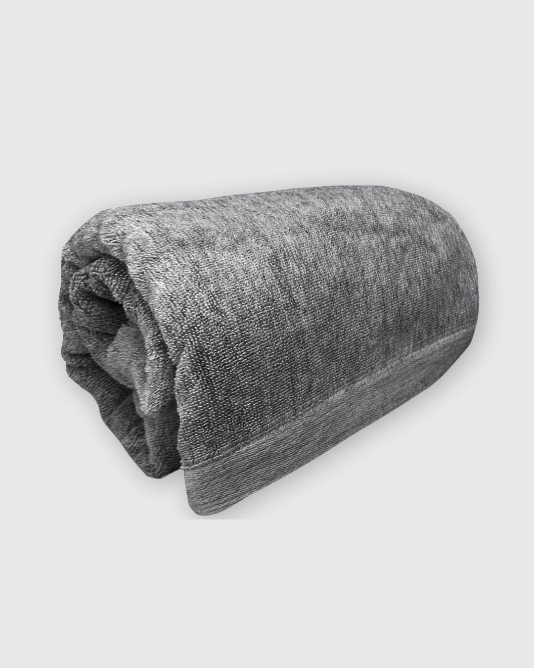 Melange Bamboo Cotton Bath Sheet / Beach Towel - Charcoal