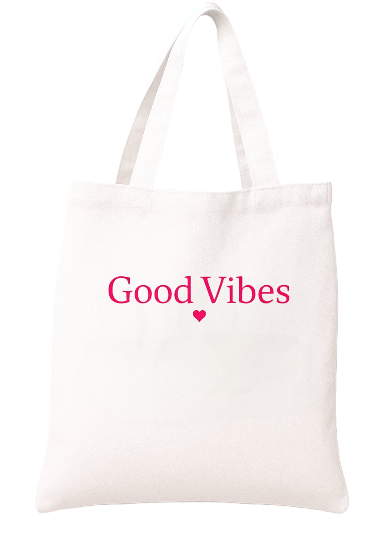 Good Vibes White Beach Bag