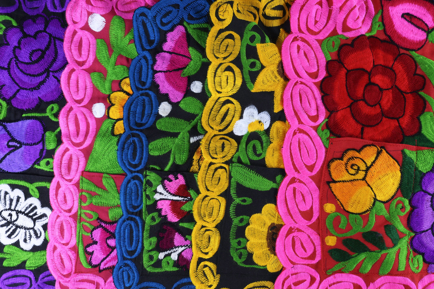 Embroidered Floral Apron Set