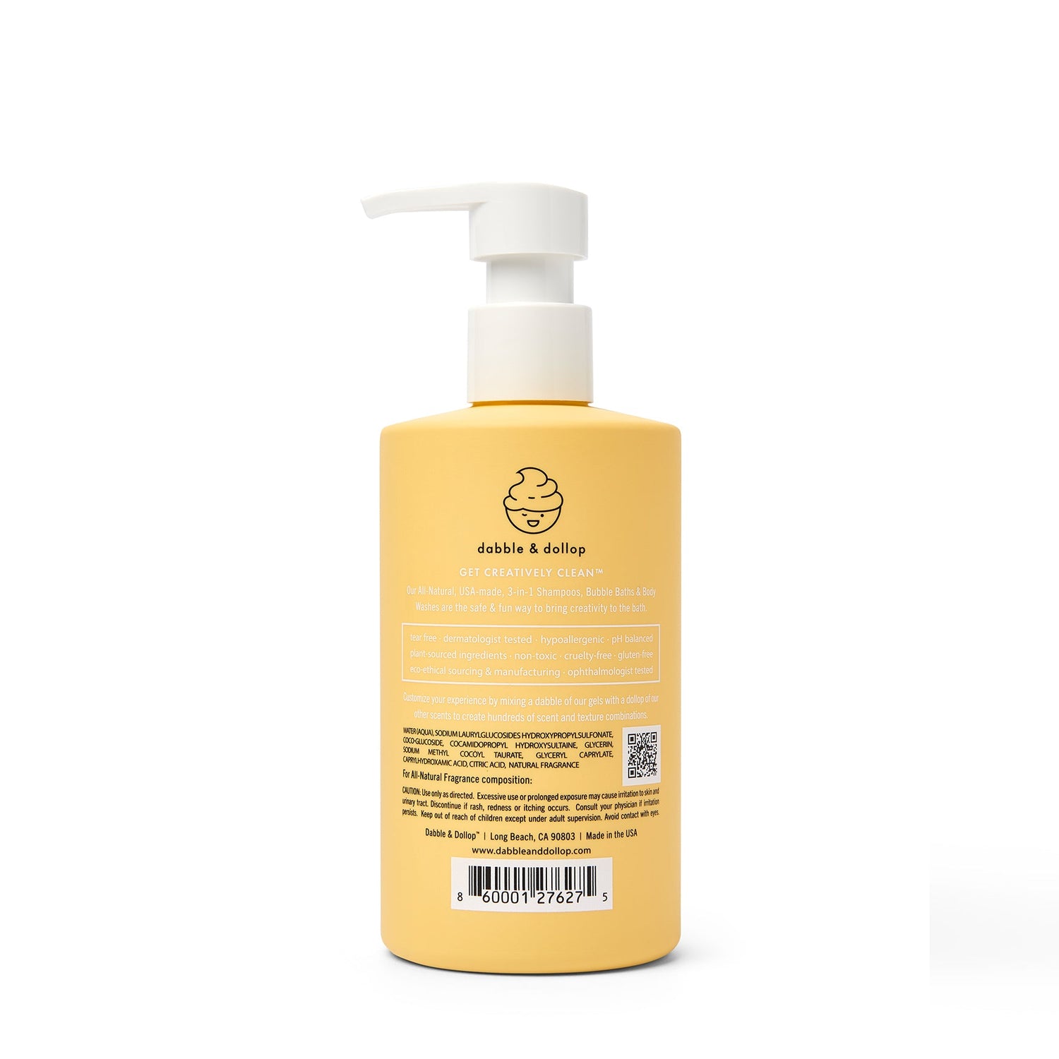 Lemon Bubble Bath, Body Wash & Shampoo
