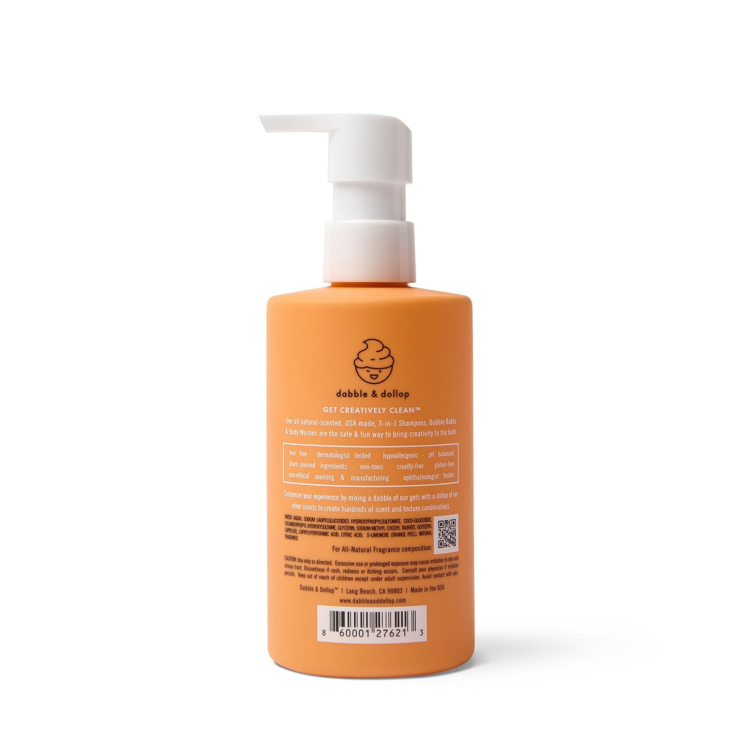 Tangerine Bubble Bath, Body Wash & Shampoo
