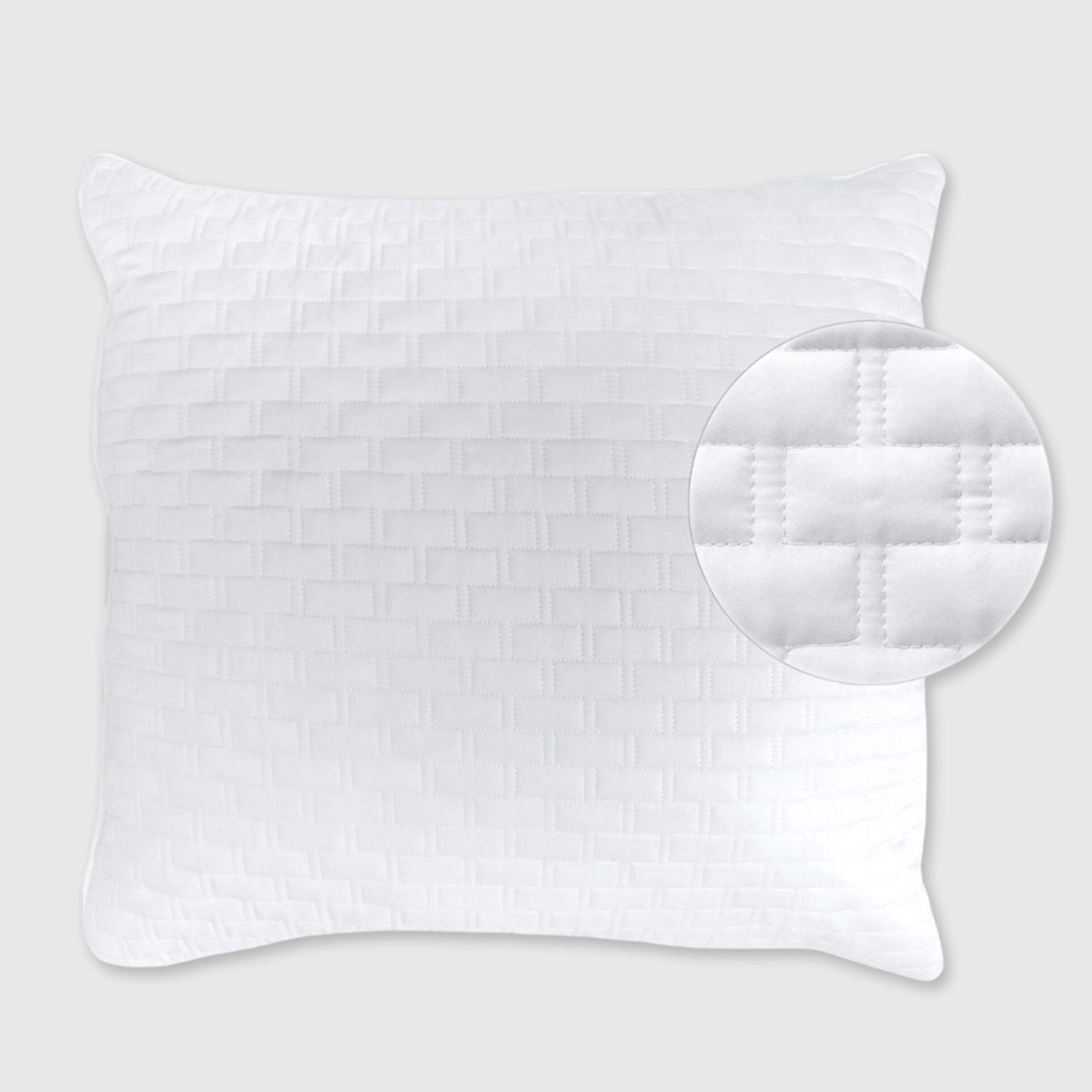 Bamboo Quilted Euro Sham 1 Piece - White
