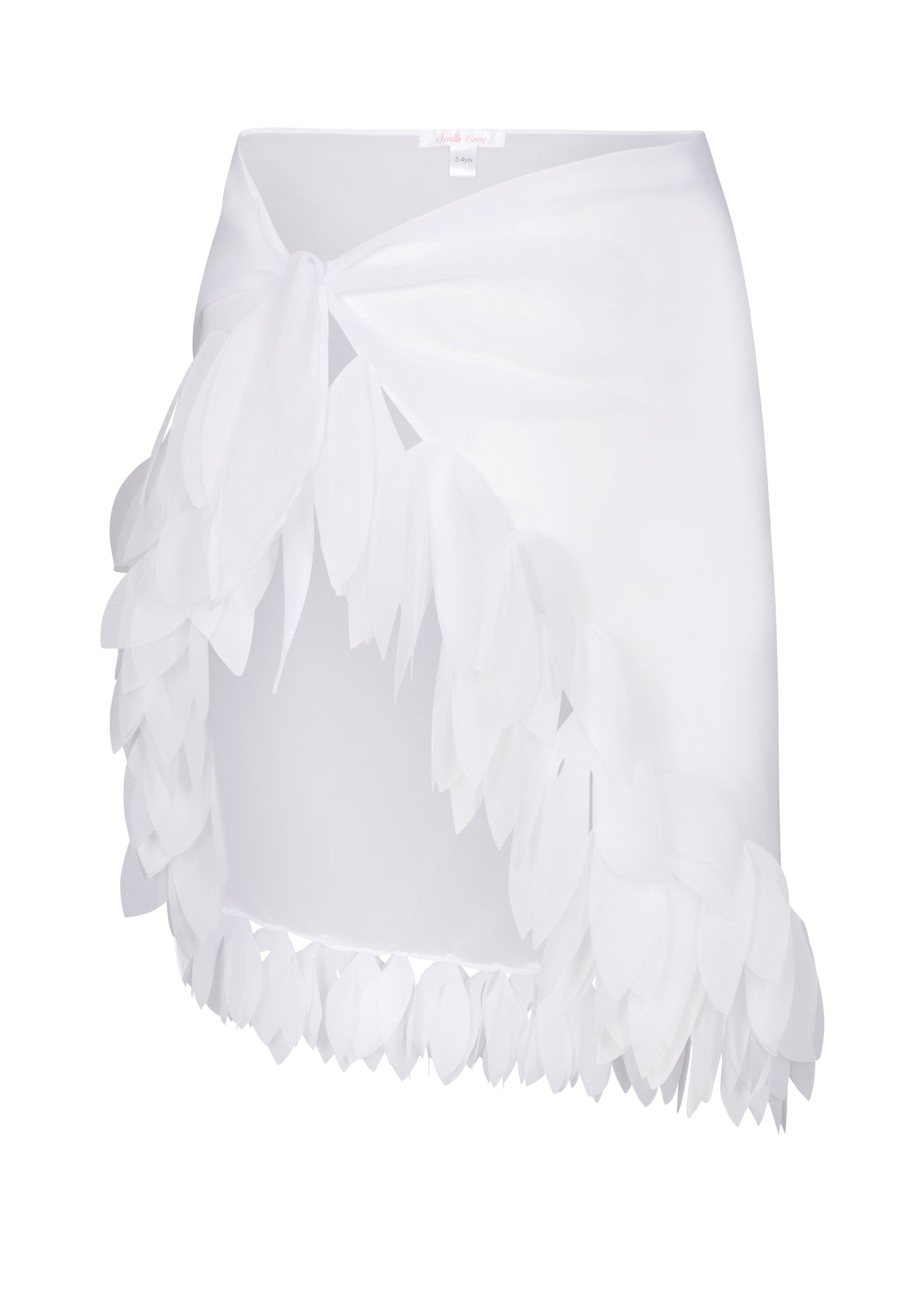 White Pareo with Petals