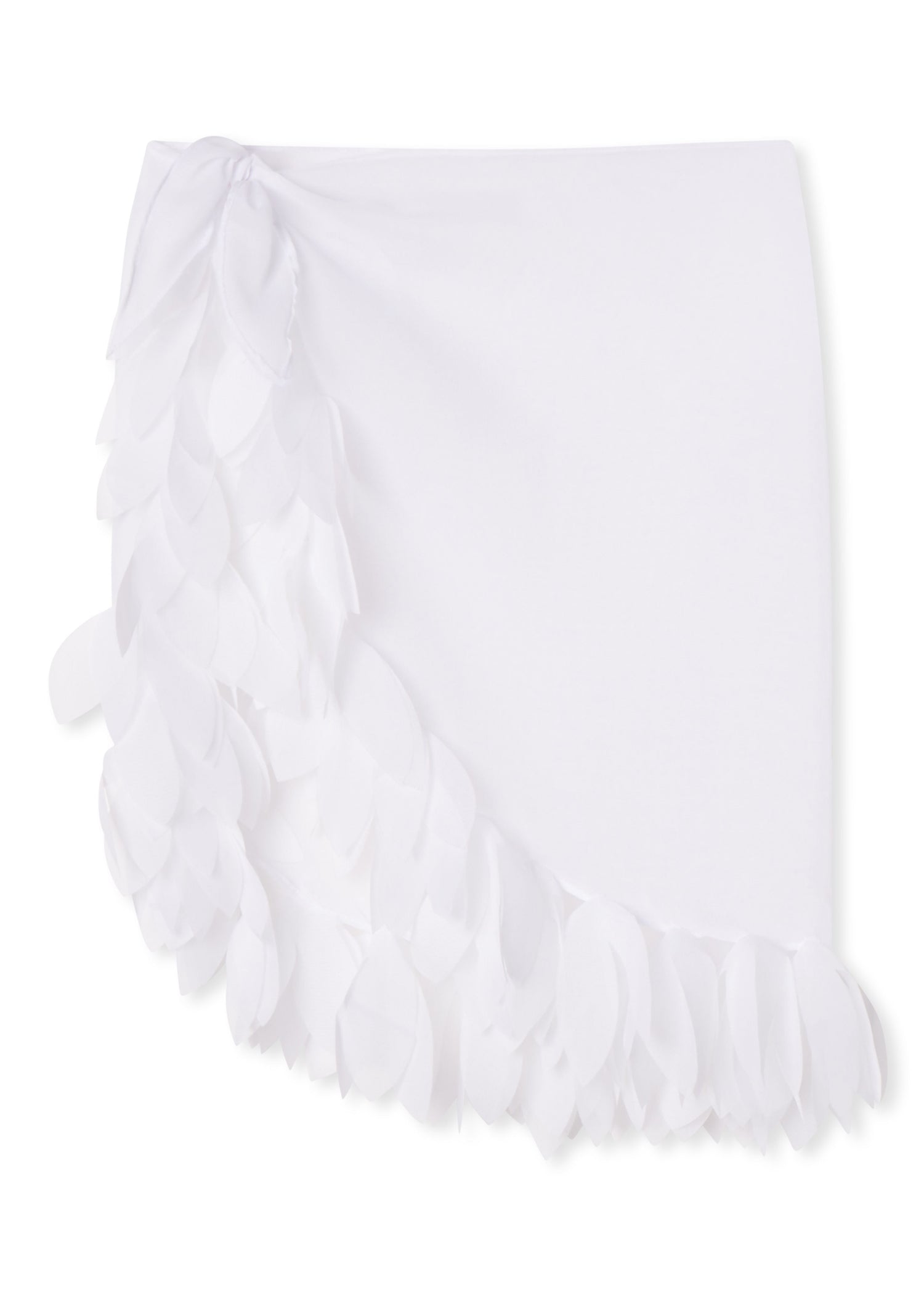 White Pareo with Petals
